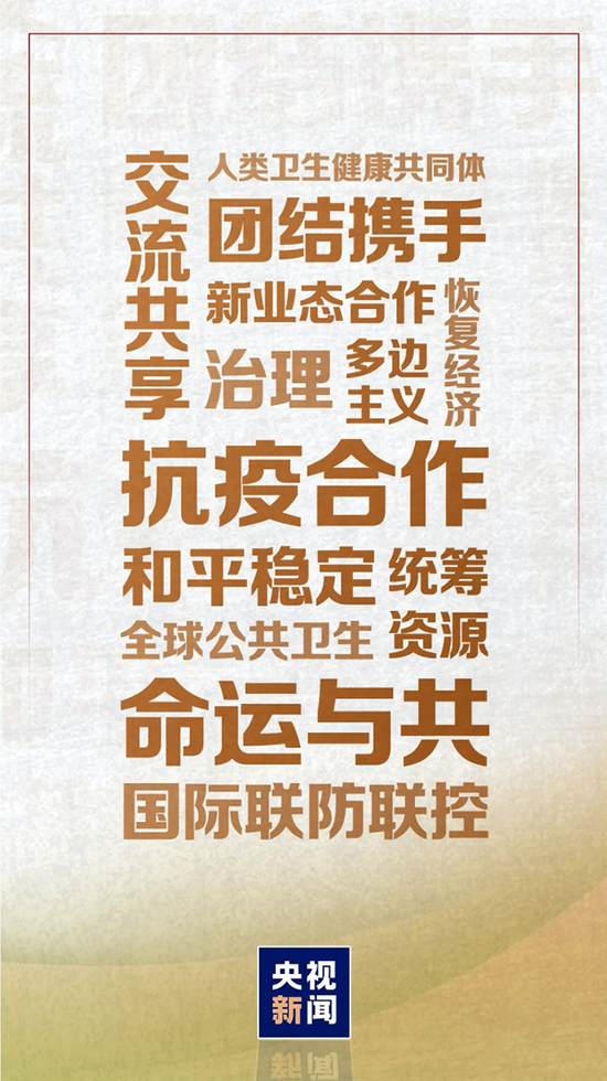 ▲2020年上半年習(xí)近平“云外交”中的高頻詞